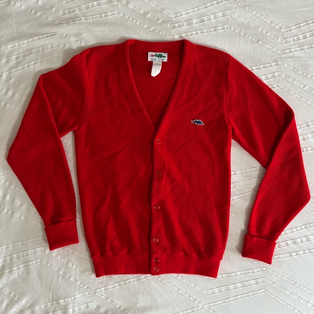 Vintage Sears Red Cardigan